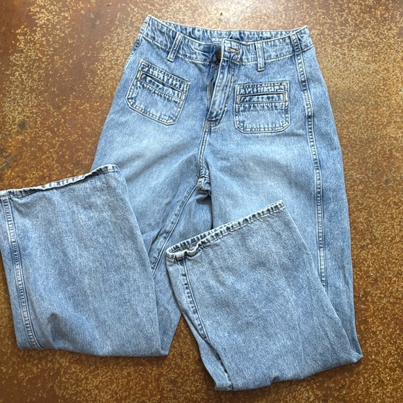 Old Navy Denim - Old Navy High Ride Baggy Wide Leg